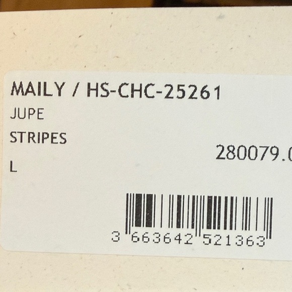 FRNCH Pastel Striped A-Line (selling the white ruffled blouse as well) - Picture 12 of 12